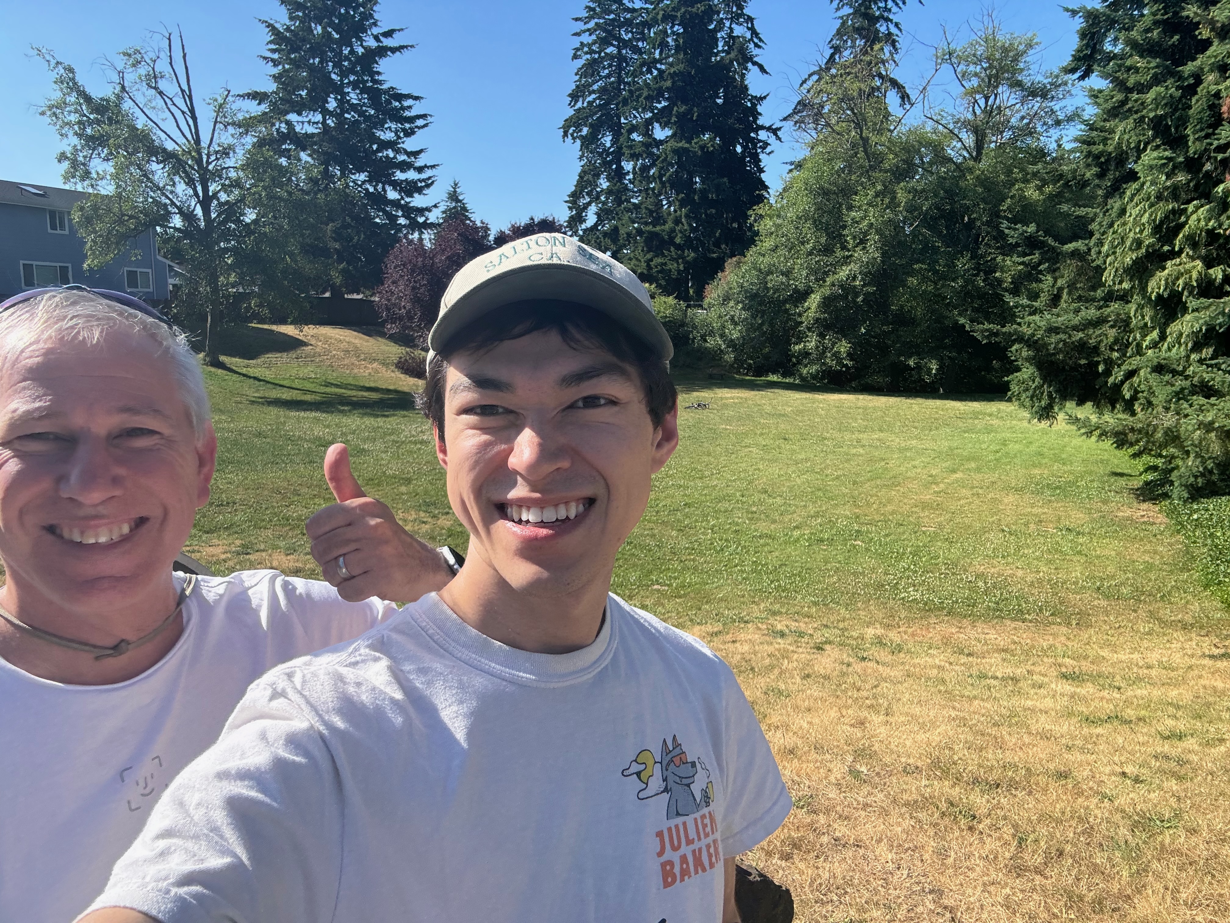 Me and my dad at the final park we visited