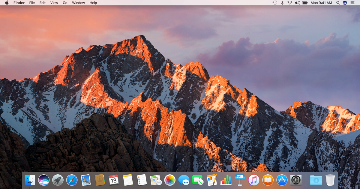 macOS High Sierra desktop